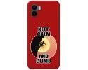 Funda Silicona Líquida Roja compatible con Xiaomi Redmi A2 diseño Mujer Escalada Dibujos