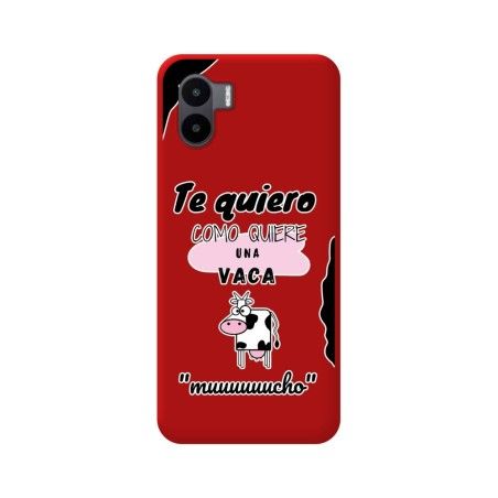 Funda Silicona Líquida Roja compatible con Xiaomi Redmi A2 diseño Vaca Dibujos