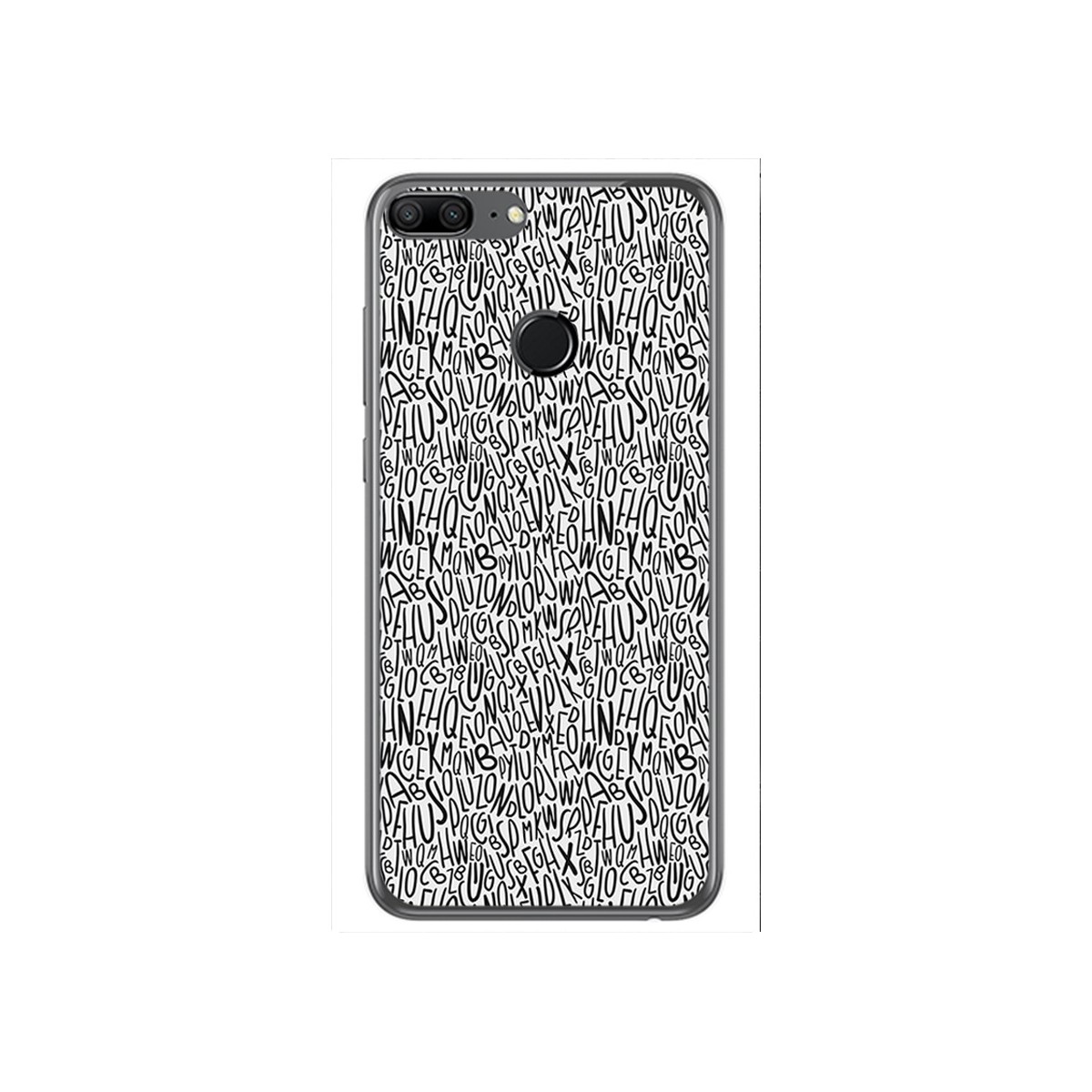 Funda Gel Tpu para Huawei Honor 9 Lite Diseño Letras Dibujos