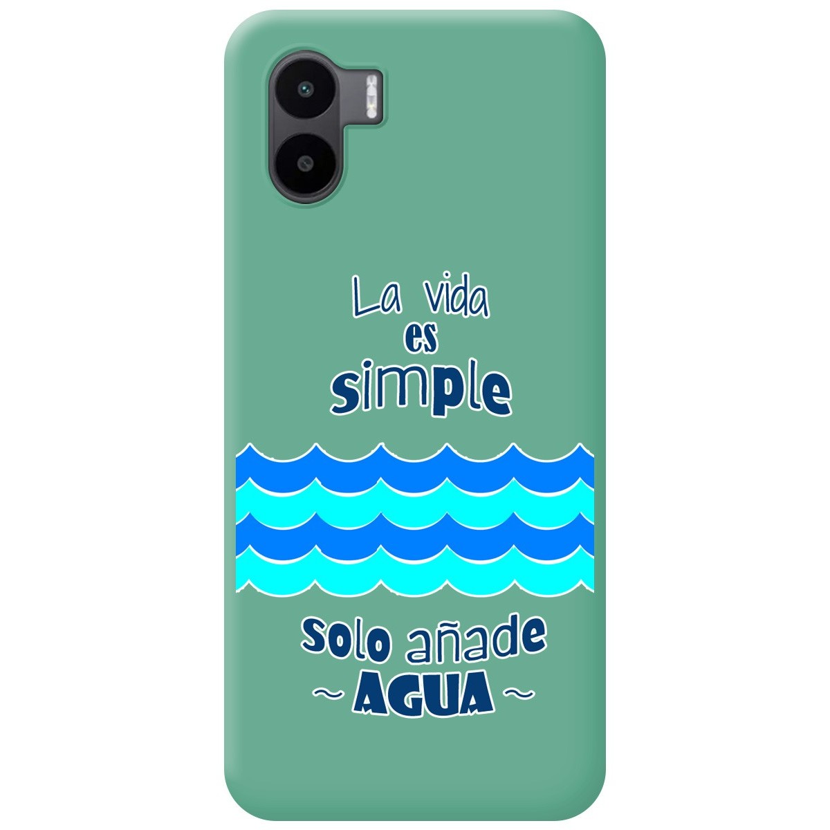 Funda Silicona Líquida Verde compatible con Xiaomi Redmi A2 diseño Agua Dibujos