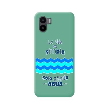 Funda Silicona Líquida Verde compatible con Xiaomi Redmi A2 diseño Agua Dibujos