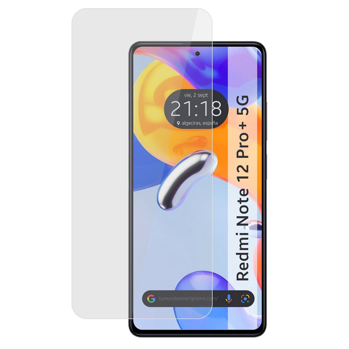 Protector Cristal Templado compatible con Xiaomi Redmi Note 12 Pro+ Plus 5G Vidrio