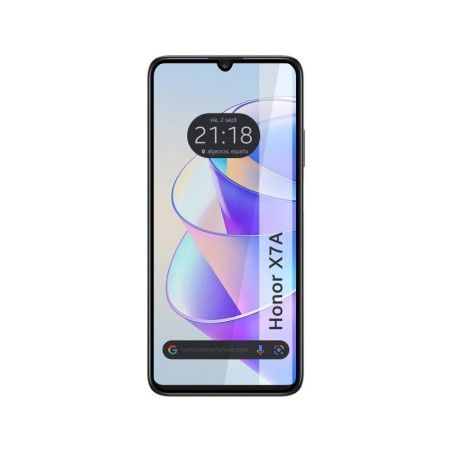 Protector Cristal Templado Completo 5D Full Glue Negro para Huawei Honor X7a Vidrio