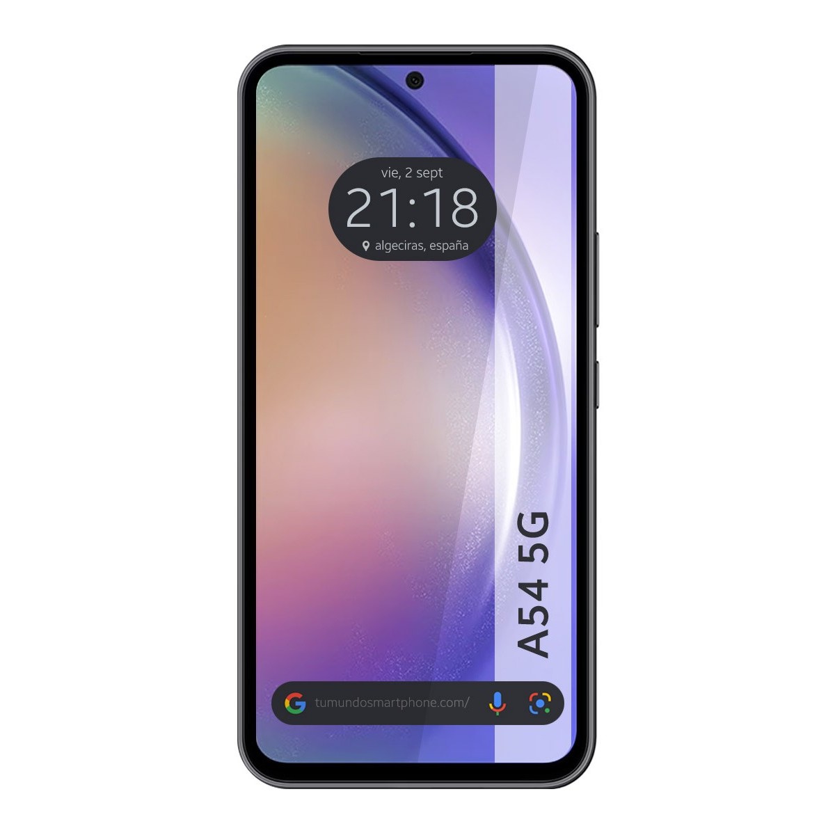 Protector Cristal Templado Completo 5D Full Glue Negro para Samsung Galaxy A54 5G Vidrio