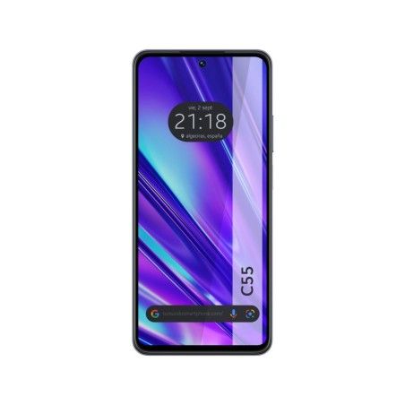 Protector Cristal Templado Completo 5D Full Glue Negro para Realme C55 Vidrio