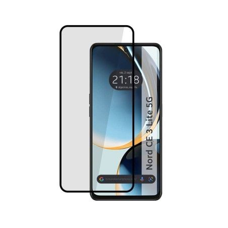Protector Cristal Templado Completo 5D Full Glue Negro para Oneplus Nord CE 3 Lite 5G Vidrio