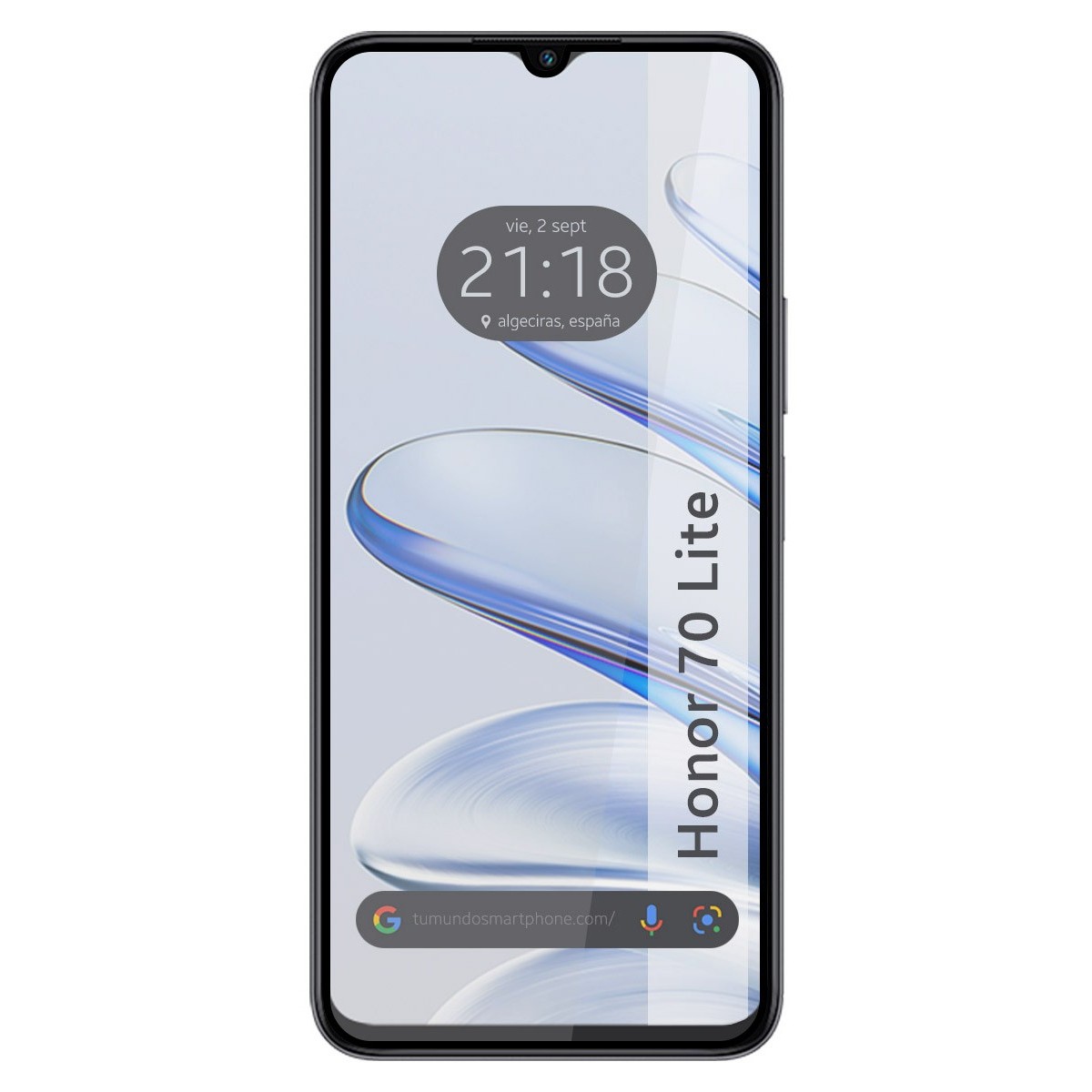 Protector Cristal Templado Completo 5D Full Glue Negro para Huawei Honor 70 Lite 5G Vidrio