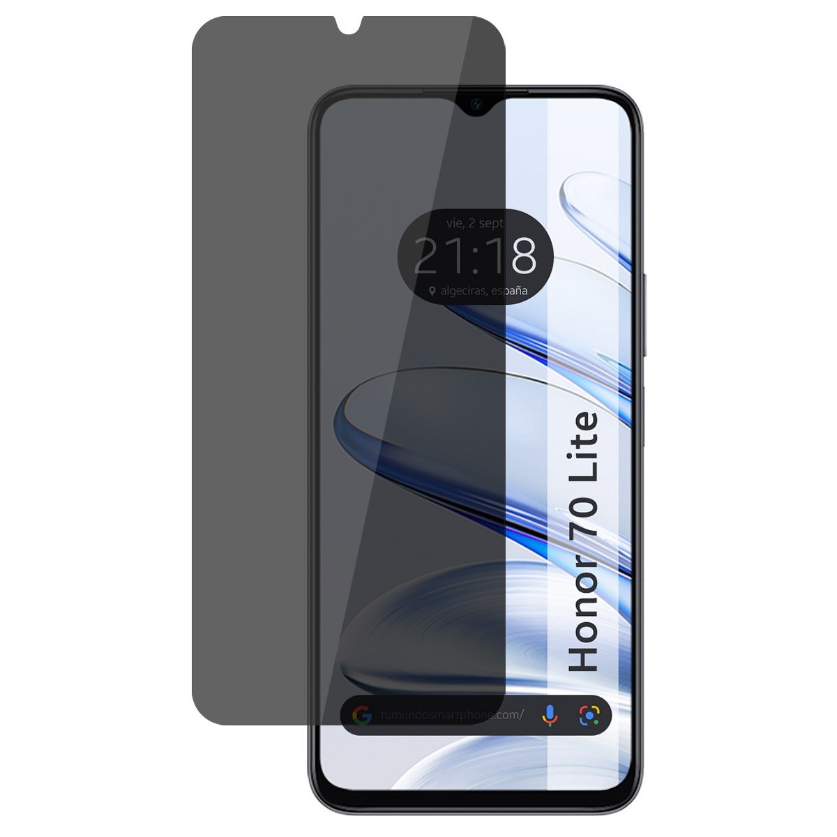 Protector Pantalla Hidrogel Privacidad Antiespías para Huawei Honor 70 Lite 5G