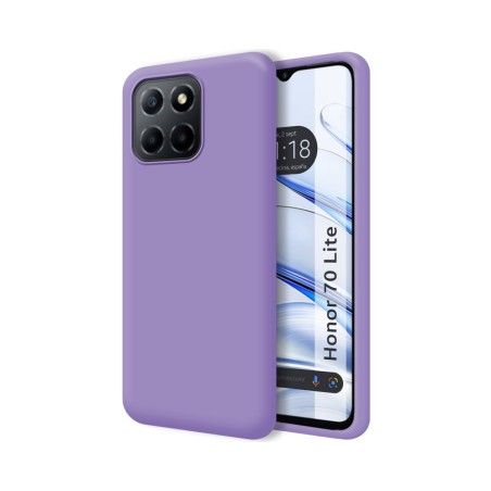 Funda Silicona Líquida Ultra Suave para Huawei Honor 70 Lite 5G color Morada