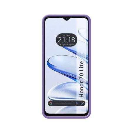 Funda Silicona Líquida Ultra Suave para Huawei Honor 70 Lite 5G color Morada