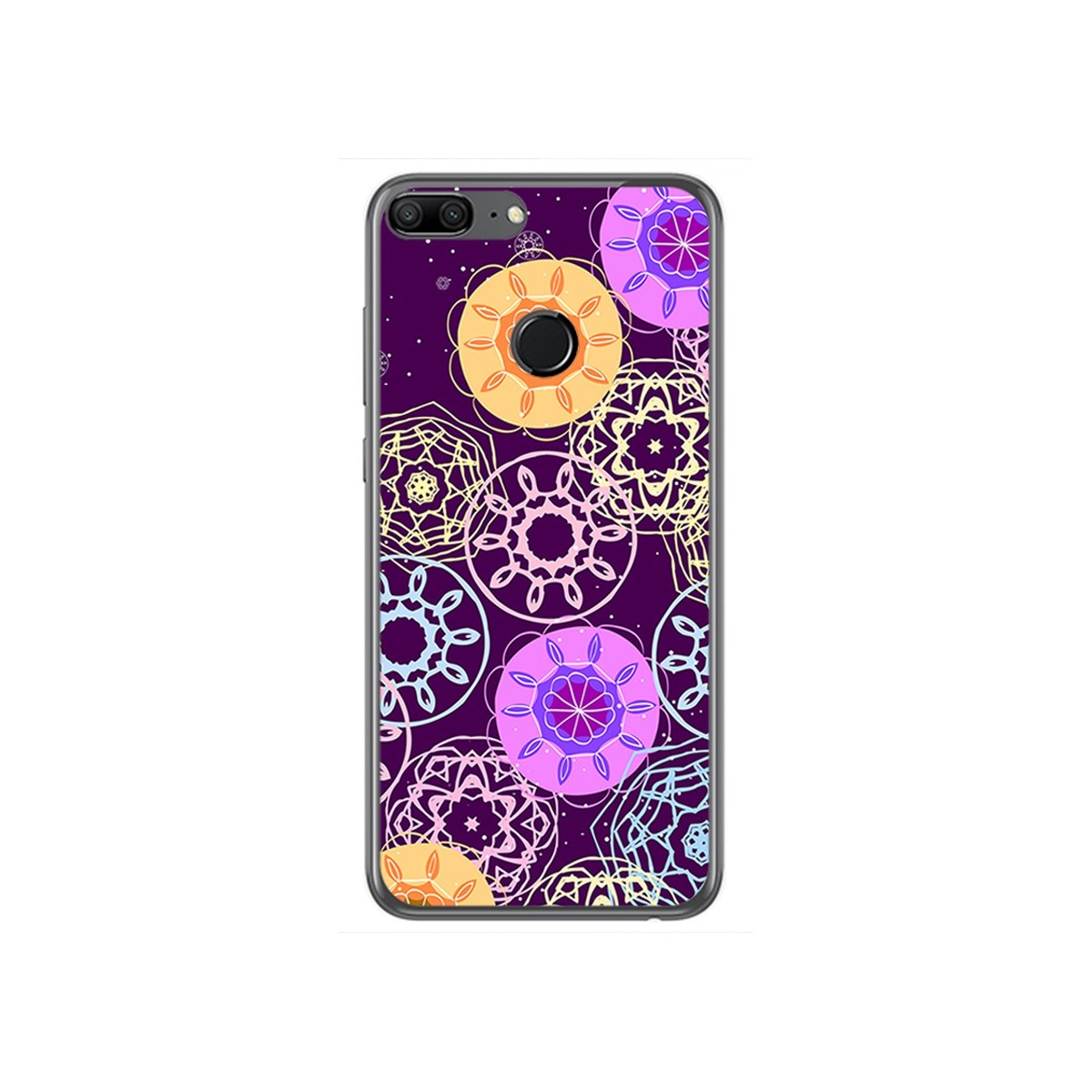 Funda Gel Tpu para Huawei Honor 9 Lite Diseño Radial Dibujos