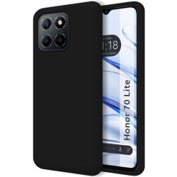 Funda Silicona Líquida Ultra Suave para Huawei Honor 70 Lite 5G color Negra
