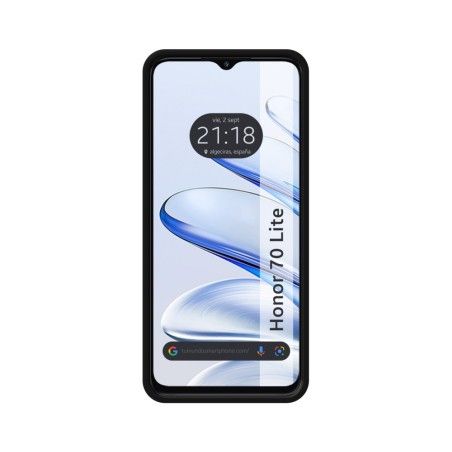 Funda Silicona Líquida Ultra Suave para Huawei Honor 70 Lite 5G color Negra