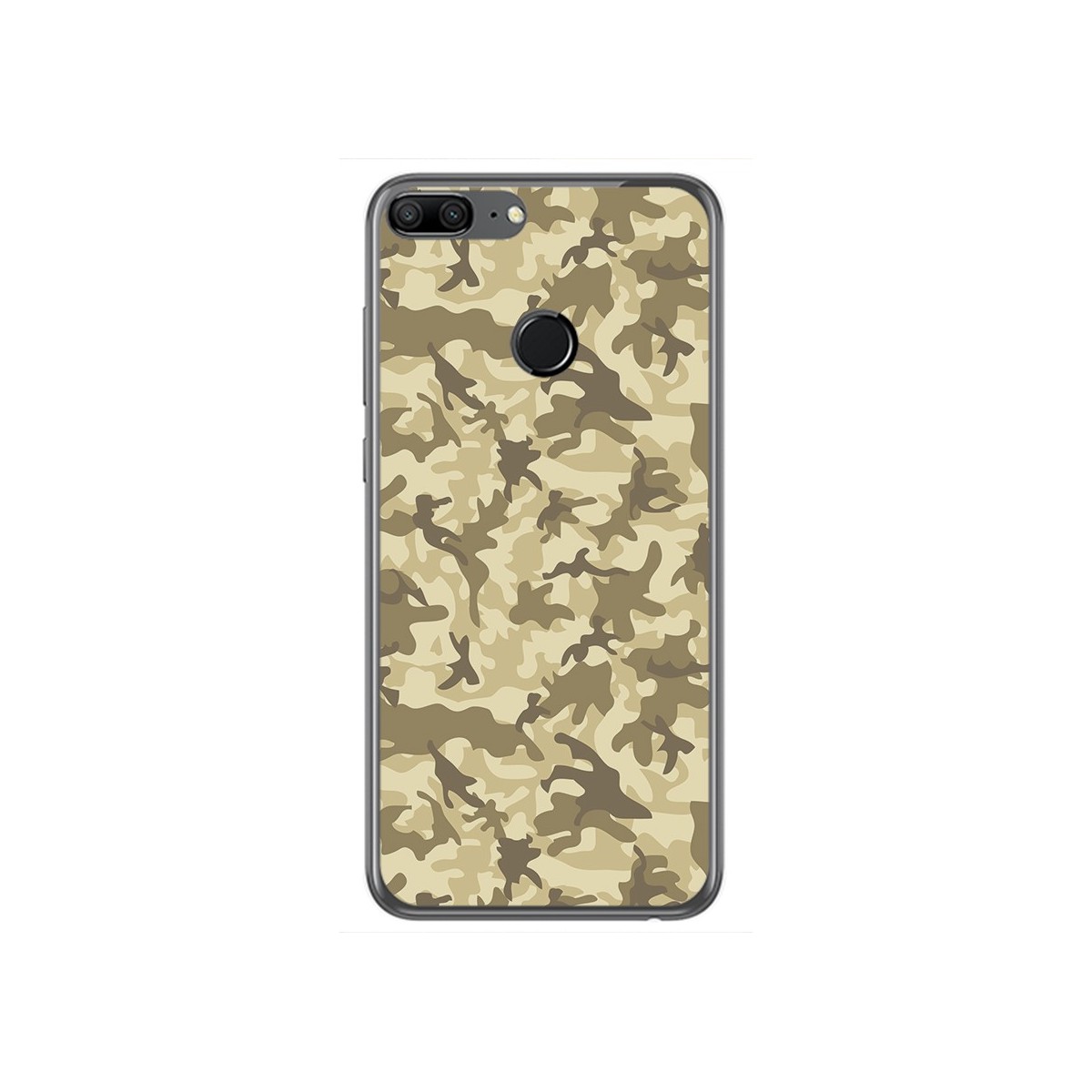 Funda Gel Tpu para Huawei Honor 9 Lite Diseño Sand Camuflaje Dibujos