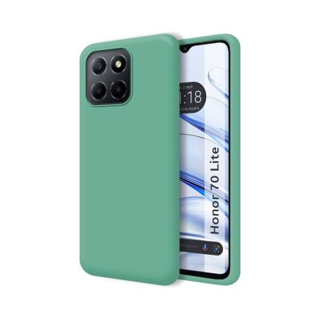 Funda Silicona Líquida Ultra Suave para Huawei Honor 70 Lite 5G color Verde