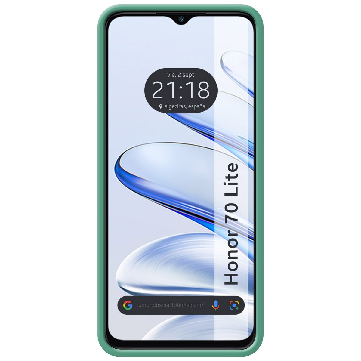 Funda Silicona Líquida Ultra Suave para Huawei Honor 70 Lite 5G color Verde