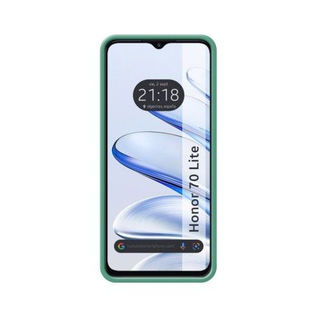 Funda Silicona Líquida Ultra Suave para Huawei Honor 70 Lite 5G color Verde