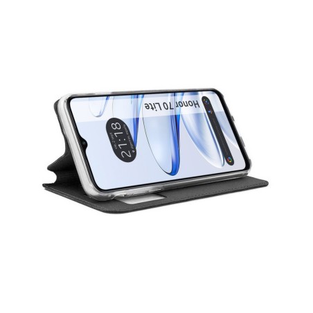 Funda Libro Soporte con Ventana para Huawei Honor 70 Lite 5G color Negra