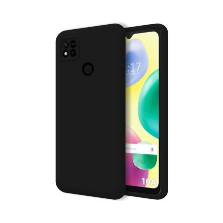 Funda Silicona Líquida Ultra Suave compatible con Xiaomi Redmi 10A color Negra