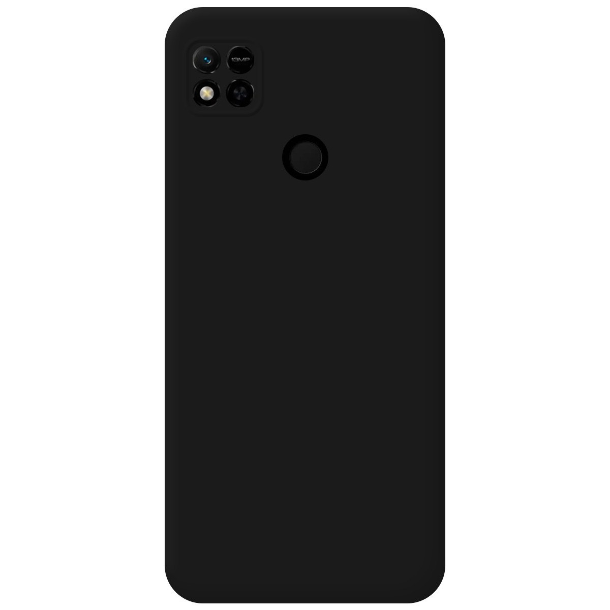 Funda Silicona Líquida Ultra Suave compatible con Xiaomi Redmi 10A color Negra
