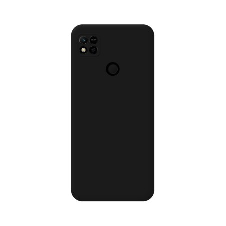 Funda Silicona Líquida Ultra Suave compatible con Xiaomi Redmi 10A color Negra