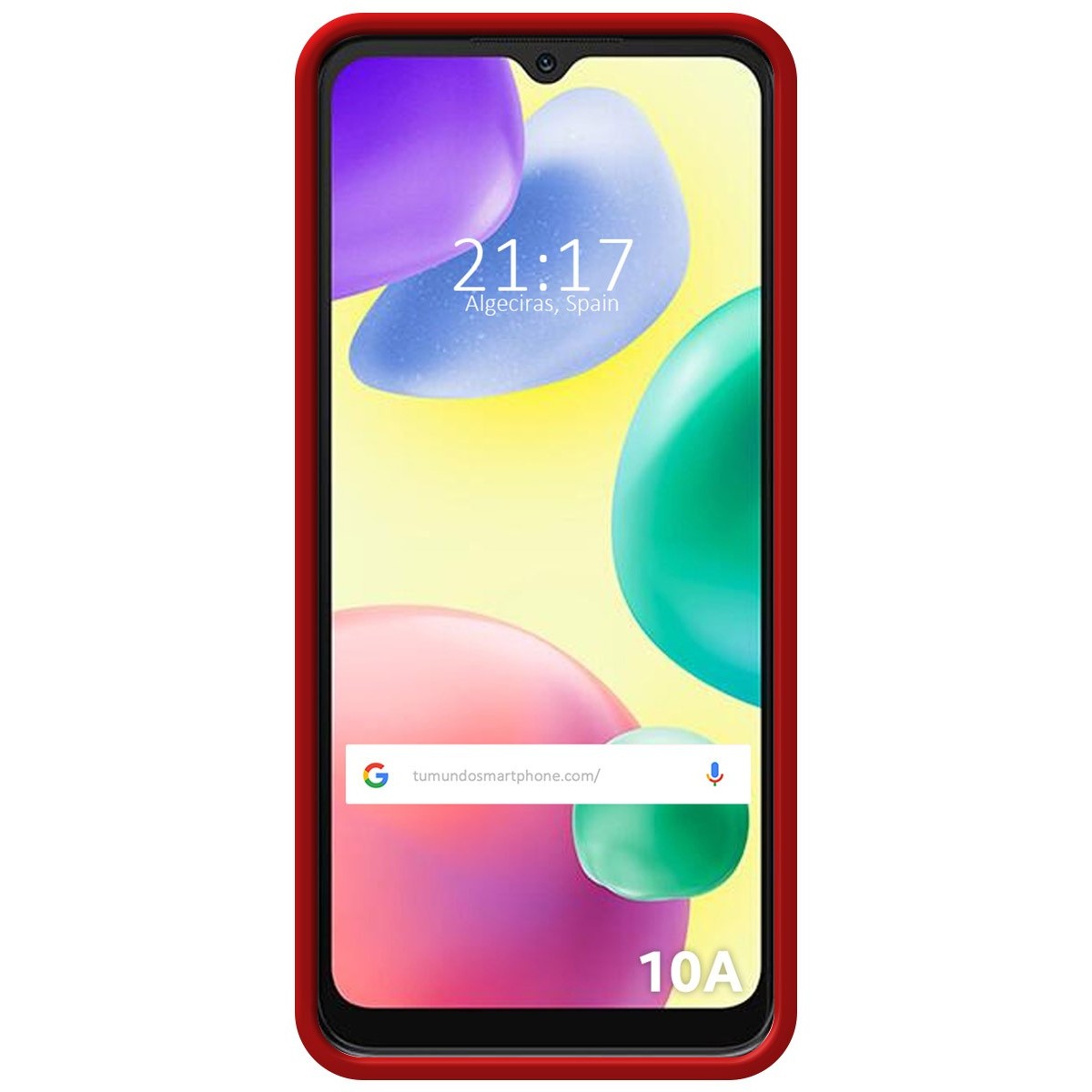 Funda Silicona Líquida Ultra Suave compatible con Xiaomi Redmi 10A color Roja