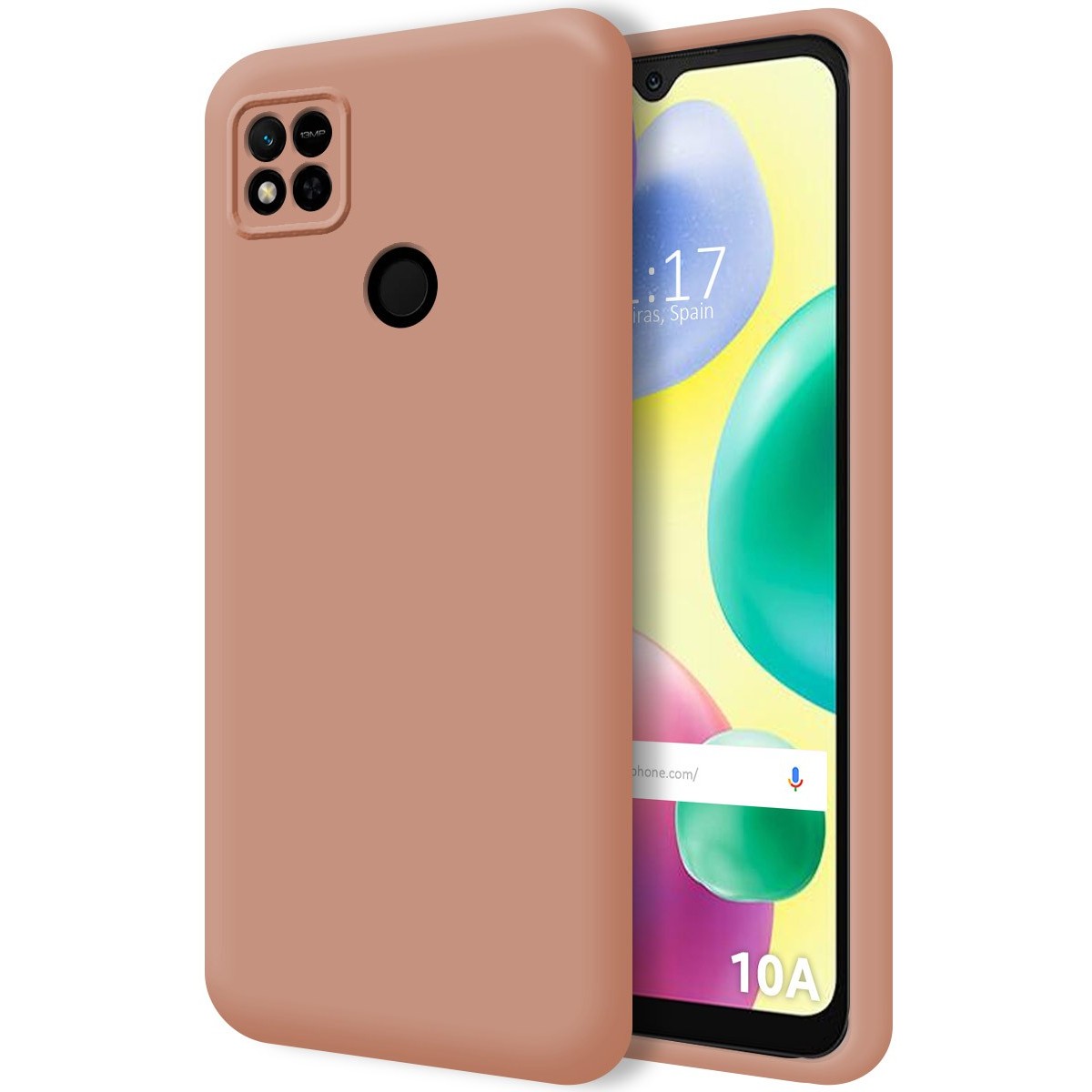 Funda Silicona Líquida Ultra Suave compatible con Xiaomi Redmi 10A color Rosa