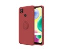 Funda Silicona Líquida Ultra Suave con Anillo Xiaomi Redmi 10A color Rojo Coral