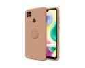 Funda Silicona Líquida Ultra Suave con Anillo Xiaomi Redmi 10A color Rosa