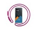 Personaliza tu Funda Colgante Transparente para Oneplus Nord CE 3 Lite 5G con Cordon Rosa Fucsia Dibujo Personalizada