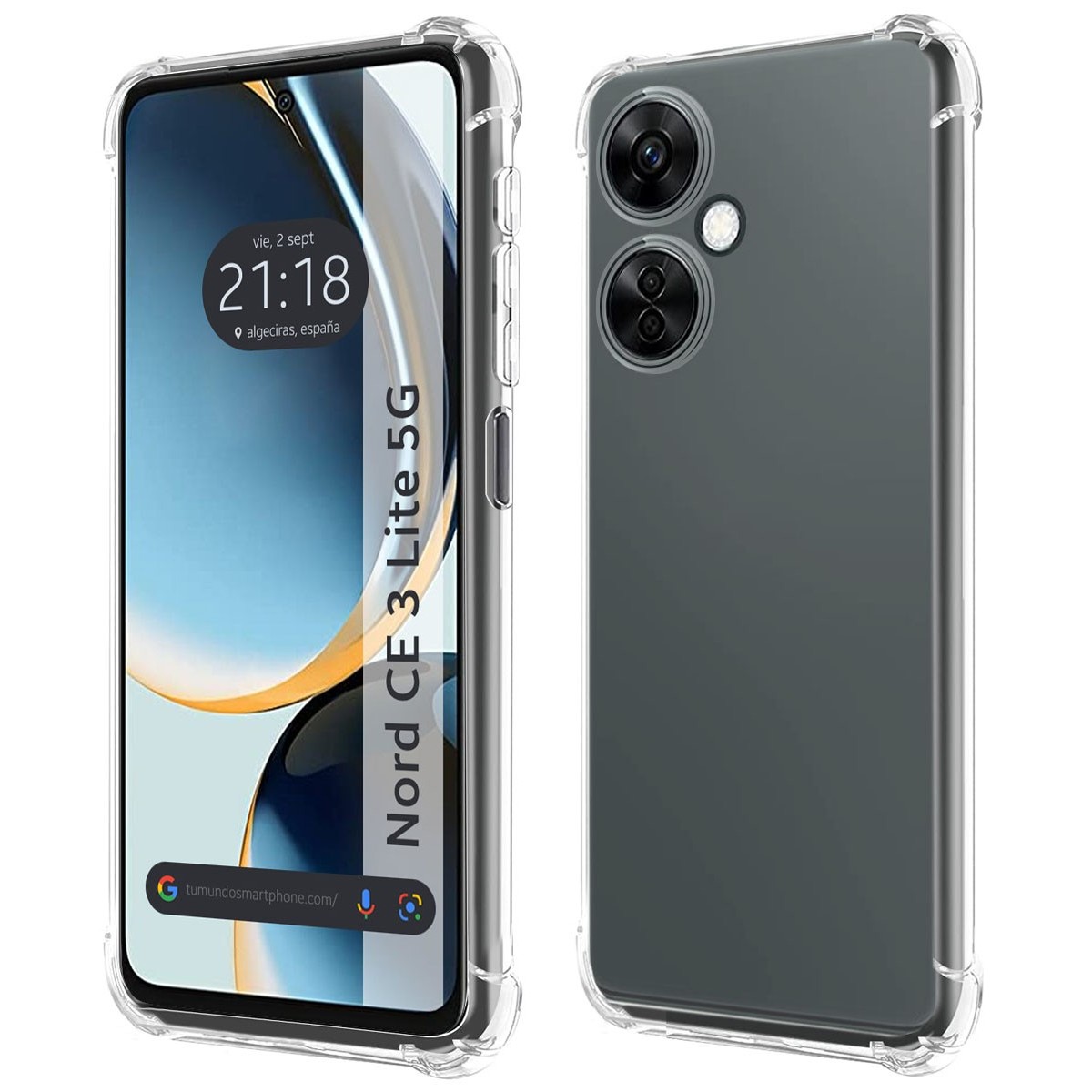 Funda Silicona Antigolpes Transparente para Oneplus Nord CE 3 Lite 5G