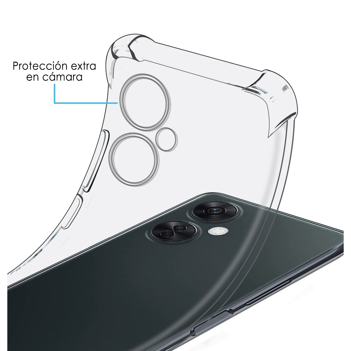 Funda Silicona Antigolpes Transparente para Oneplus Nord CE 3 Lite 5G