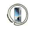 Funda Colgante Transparente para Oneplus Nord CE 3 Lite 5G con Cordon Verde / Dorado