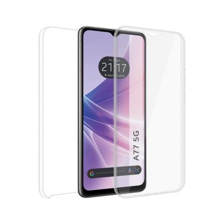 Funda Doble Transparente Pc + Tpu Full Body 360 para Oppo A77 5G