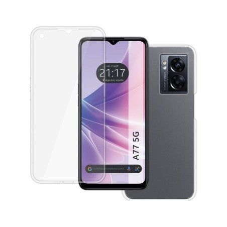 Funda Doble Transparente Pc + Tpu Full Body 360 para Oppo A77 5G