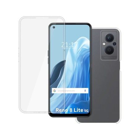 Funda Doble Transparente Pc + Tpu Full Body 360 para Oppo Reno 8 Lite 5G