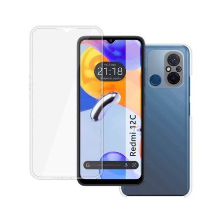 Funda Doble Transparente Pc + Tpu Full Body 360 compatible con Xiaomi Redmi 12C