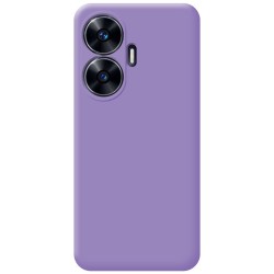 Funda Silicona Líquida Ultra Suave para Realme C55 color Morada 2
