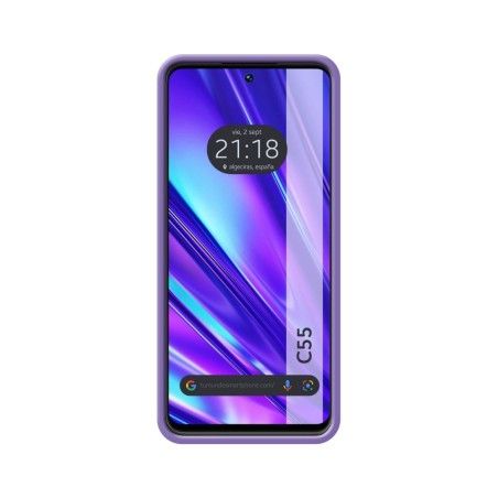 Funda Silicona Líquida Ultra Suave para Realme C55 color Morada
