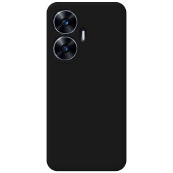 Funda Silicona Líquida Ultra Suave para Realme C55 color Negra 2