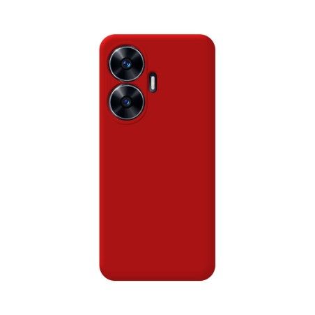 Funda Silicona Líquida Ultra Suave para Realme C55 color Roja