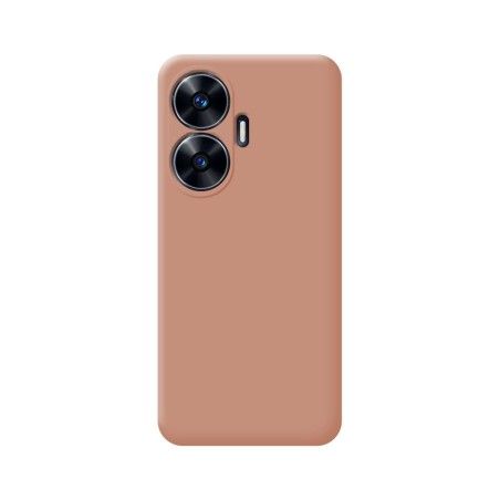 Funda Silicona Líquida Ultra Suave para Realme C55 color Rosa