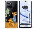 Funda Silicona Transparente para Huawei Honor 70 Lite 5G diseño Jirafa Dibujos