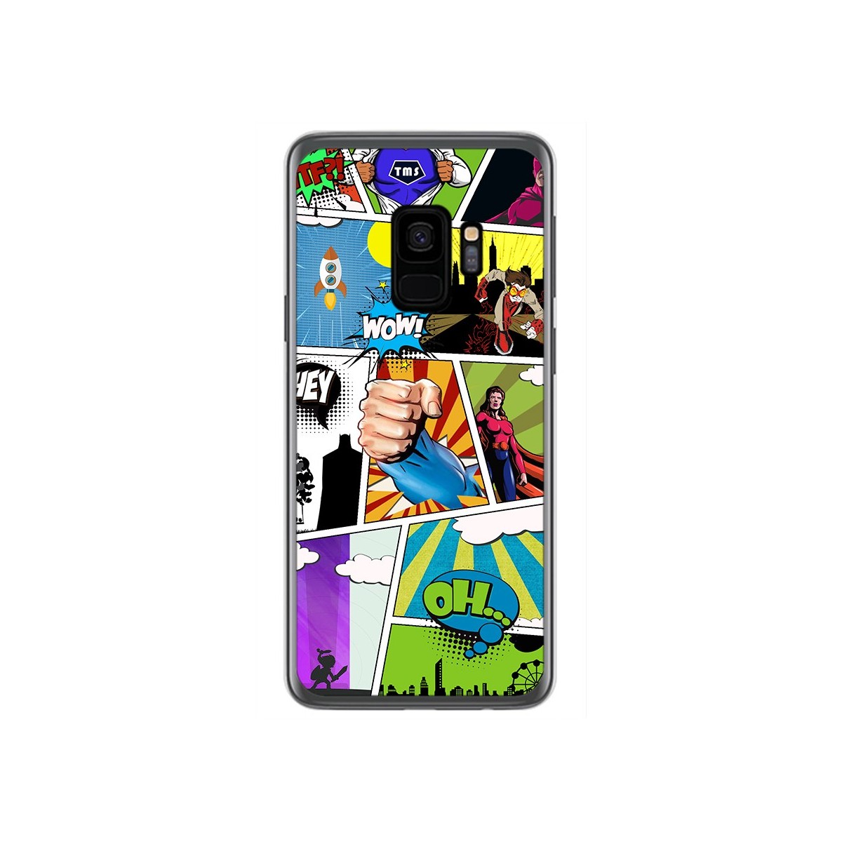 Funda Gel Tpu para Samsung Galaxy S9 Diseño Comic Dibujos