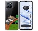 Funda Silicona Transparente para Huawei Honor 70 Lite 5G diseño Panda Dibujos