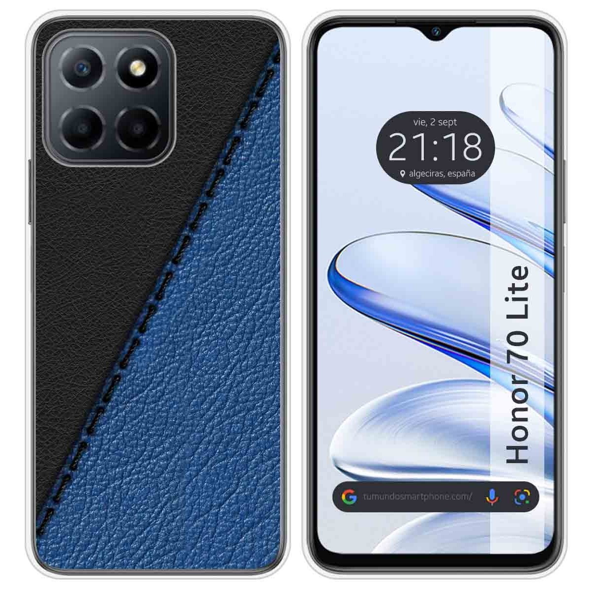 Funda Silicona para Huawei Honor 70 Lite 5G diseño Cuero 02 Dibujos