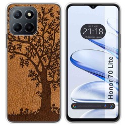 Funda Silicona para Huawei Honor 70 Lite 5G diseño Cuero 03 Dibujos