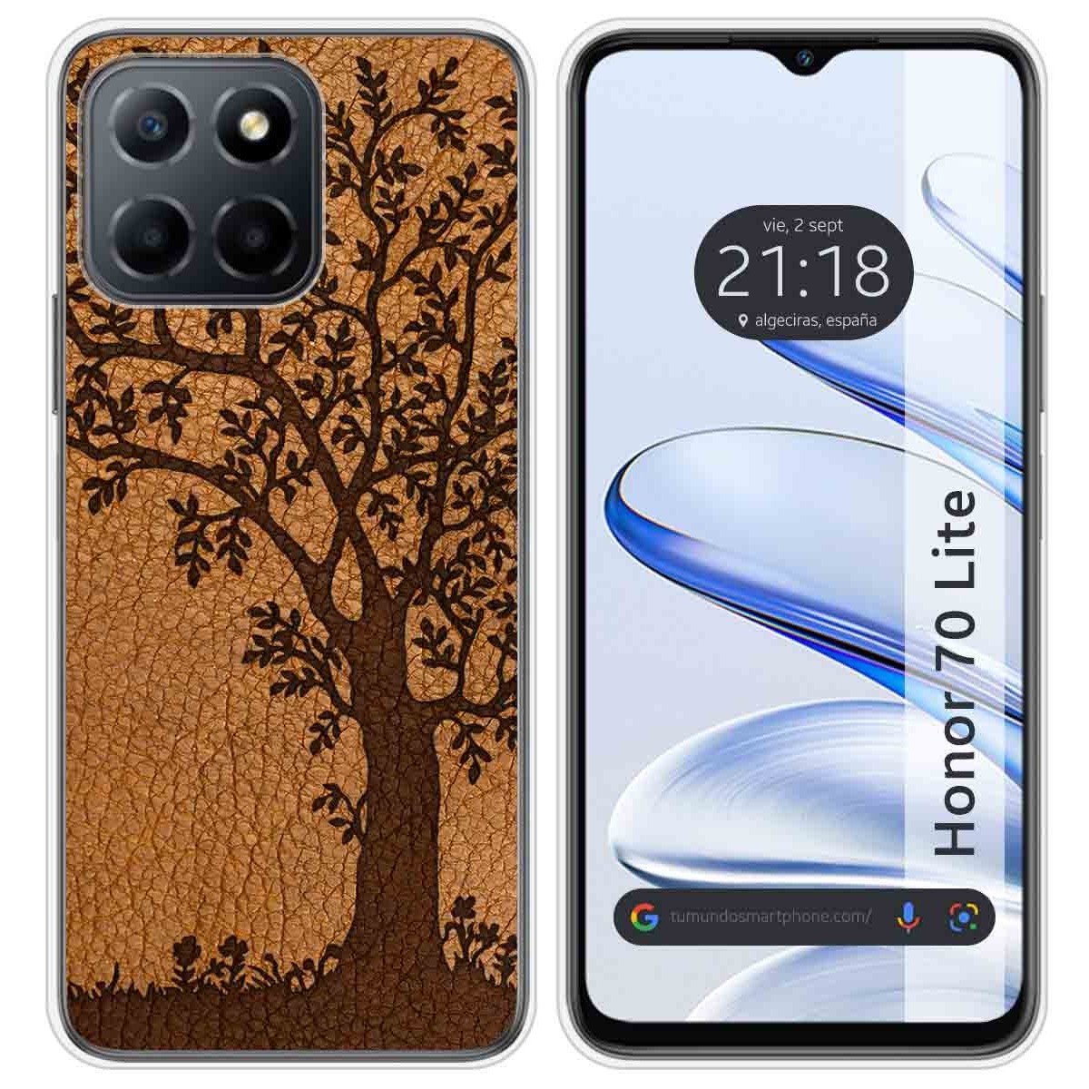 Funda Silicona para Huawei Honor 70 Lite 5G diseño Cuero 03 Dibujos