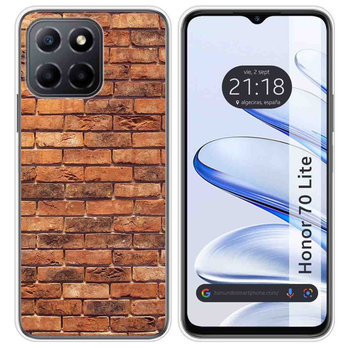 Funda Silicona para Huawei Honor 70 Lite 5G diseño Ladrillo 04 Dibujos