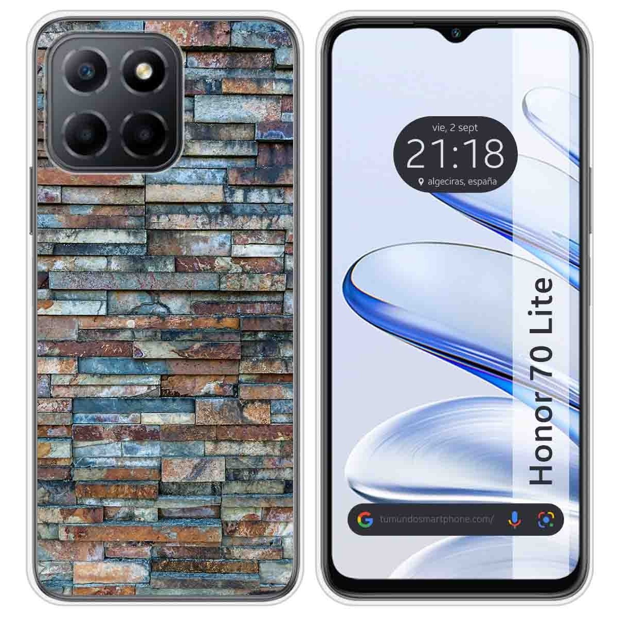 Funda Silicona para Huawei Honor 70 Lite 5G diseño Ladrillo 05 Dibujos